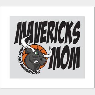 Mavericks Mom Black Posters and Art